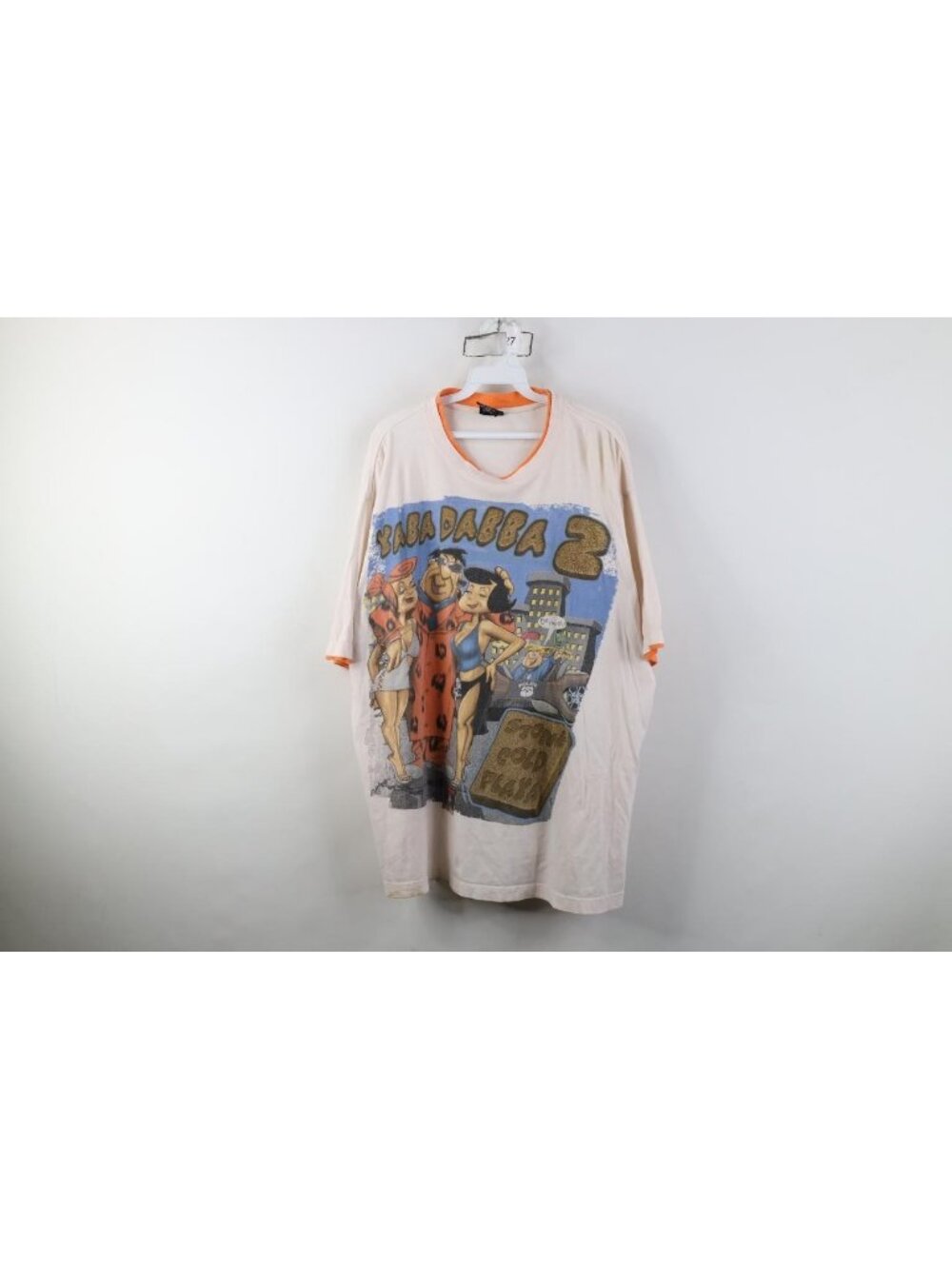Vintage 90s Y2K Streetwear Mens XL Yaba Dabba 2 The Flinstones Playa T-Shirt
